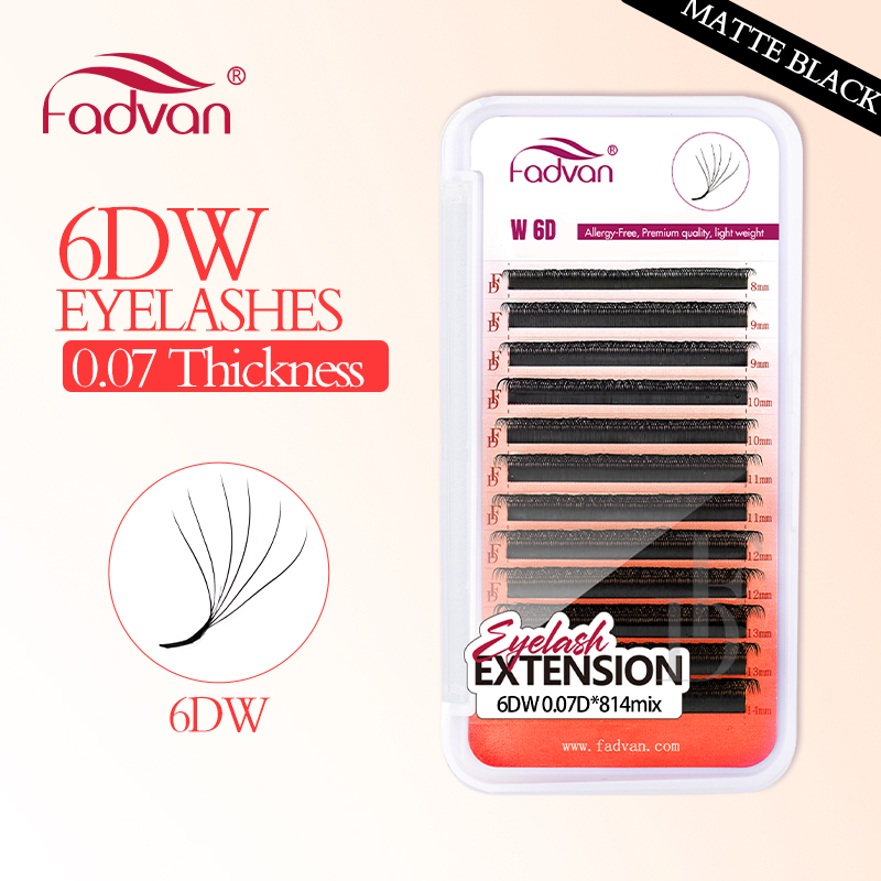 Eyelash Extension Human Hair - FADVAN Ciglia vere 6D W Estensioni