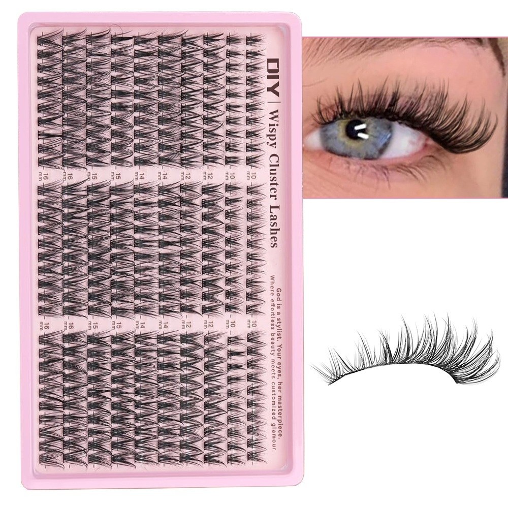 Eyelash Extension Natural Look - Ciglia Finte Lunghe 10-16mm, 30D/40D/50D/60D, Ciuffi