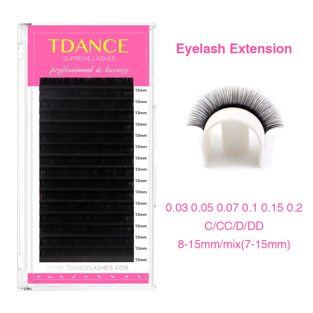 Eyelash Extension Human Hair - TDANCE Estensione Ciglia 16 File Corea