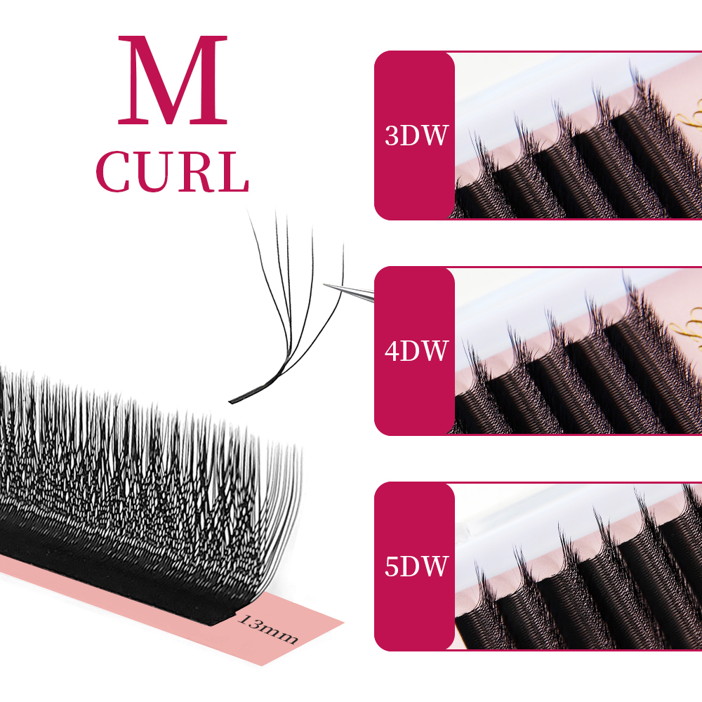 Eyelash Extension Human Hair - Extension ciglia Goddess W3D 4D 5D