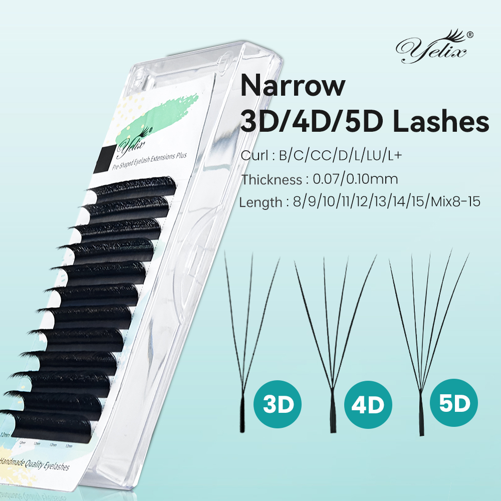 Eyelash Extension For Asian Eyes - Yelix Extension Ciglia a Ventaglio Premade