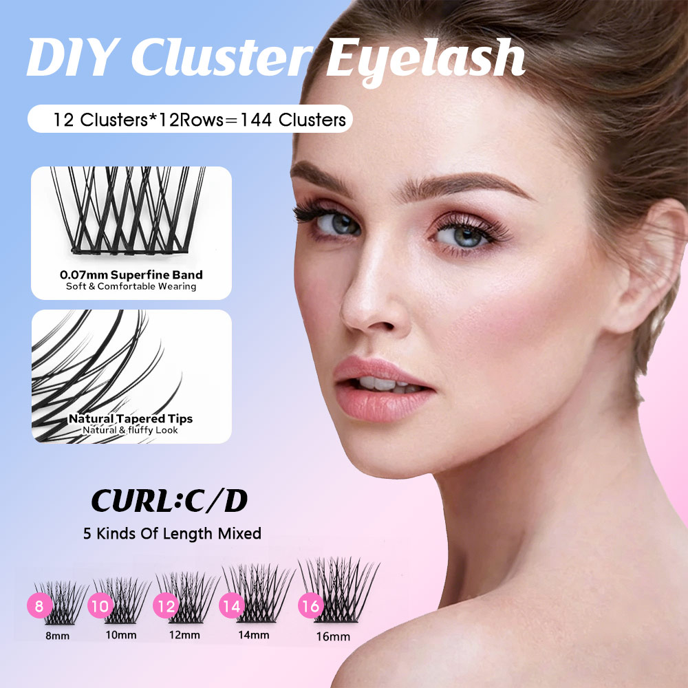 144 pezzi Ciglia a Grappolo Se - Eyelash Extension Russian recensione e prezzo