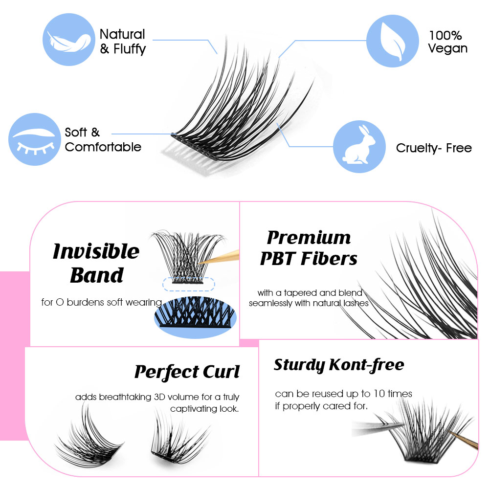 144 pezzi Ciglia a Grappolo Se - Eyelash Extension Russian recensione e prezzo